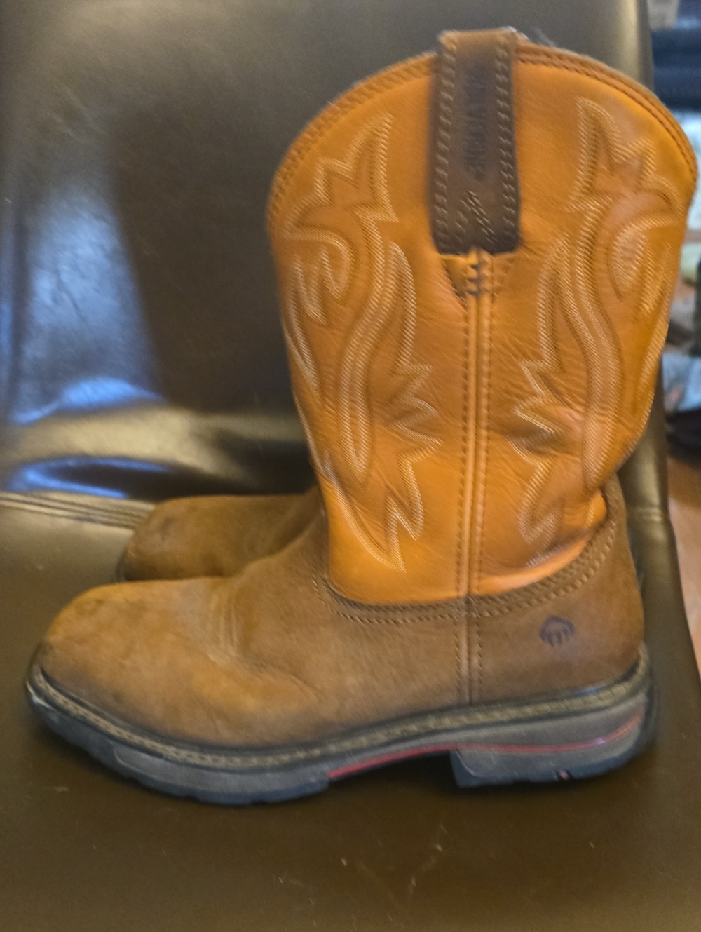 Wolverine Men's Rancher Level Steel-Toe Pull-On Work Wellington